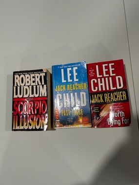 Three paperback books-